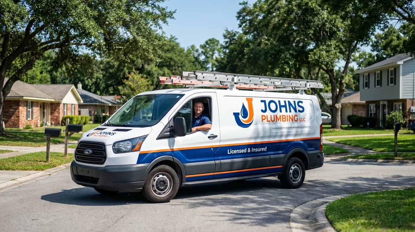 Johns Plumbing LLC service van in Ordway, CO